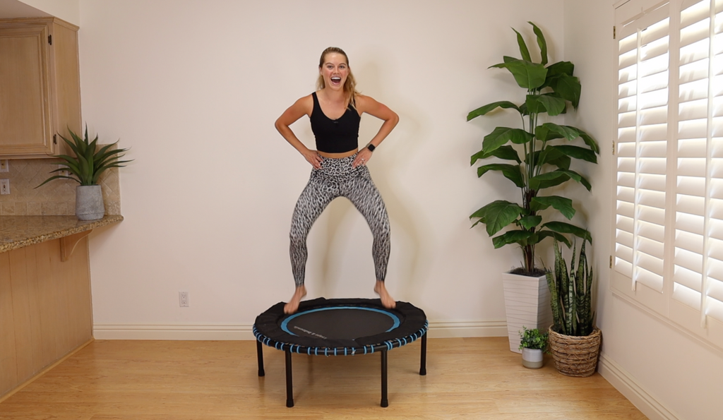 Mini trampoline workout clearance