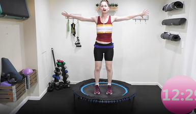 Feel Good Beginner Rebounder Workout 20 Minutes thumbnail