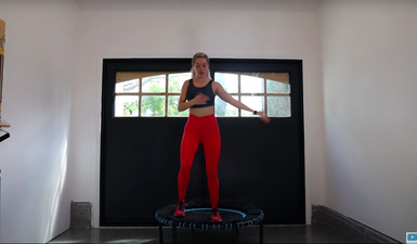 10 Minute Small Trampoline Workout for Beginners thumbnail