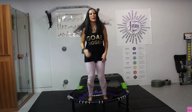 10 Minute Beginner Rebounding Workout & 5 Minute Reiki Session thumbnail