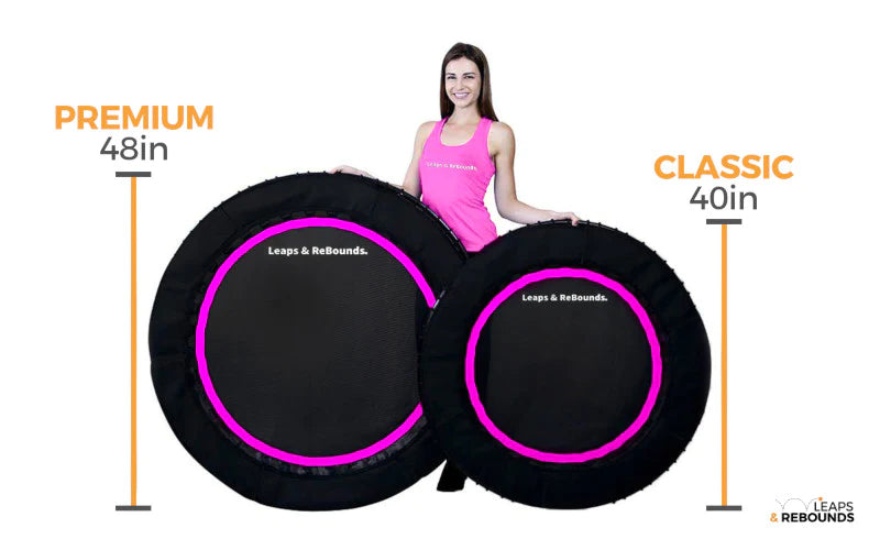 Rebounder Size Comparison