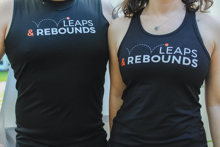 Leaps & Rebounds Fitted Logo T-Shirt for Men & Women