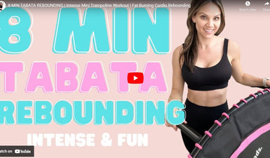 8 Minute Tabata Rebounding | Intense Mini Trampoline Workout thumbnail