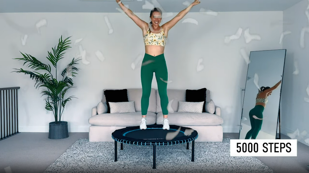 5,000 Steps Mini Trampoline Workout