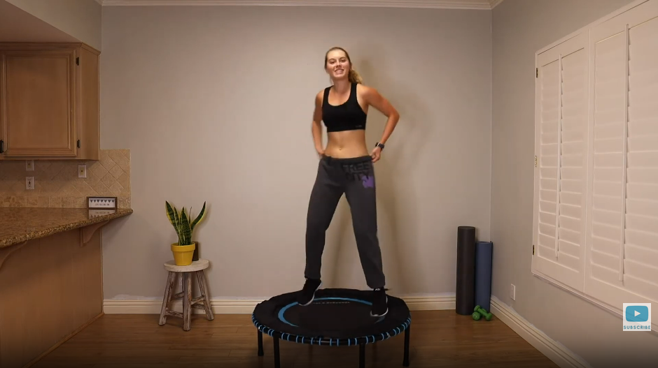 45 MINUTE TRAMPOLINE HIIT | At Home Cardio Workout