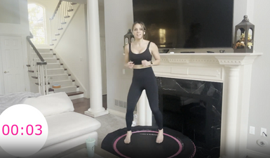 TABATA REBOUNDING | Quick & Intense Rebounder Workout thumbnail