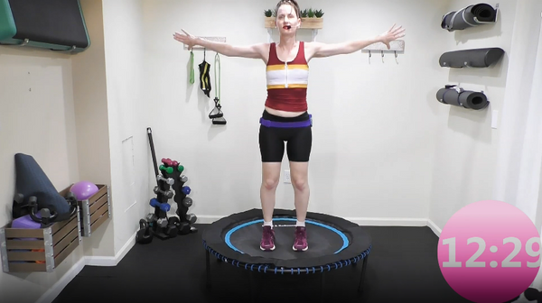 Feel Good Beginner Rebounder Workout 20 Minutes