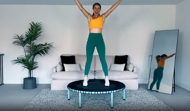 10 Minute Mood Booster Rebounder Workout thumbnail