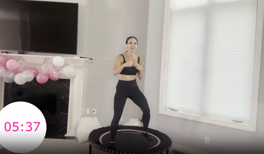 REBOUNDER WORKOUT 10 MIN KICKBOXING STYLE thumbnail