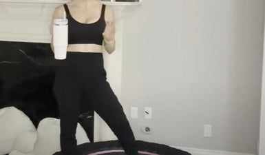 15 MIN  REBOUNDER WORKOUT + SHOULDERS Strength Training w/ WEIGHTS thumbnail