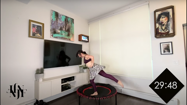 Trampoline Dance Workout/ Rebounder Cardio Workout/ Electro Swing