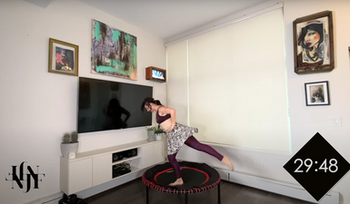 Trampoline Dance Workout/ Rebounder Cardio Workout/ Electro Swing thumbnail