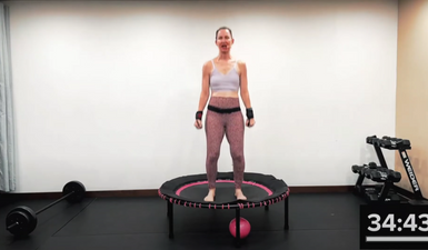 Mini trampoline exercise routines sale