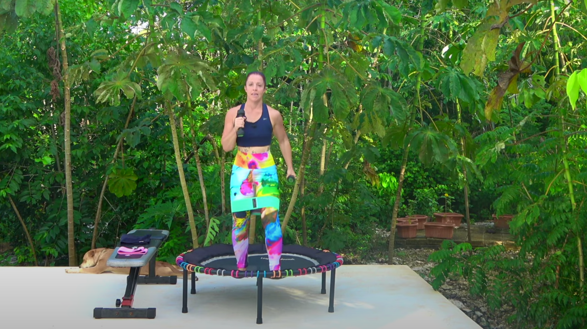 40 mins Advanced Booty Band & Weights Rebounding Body Blast