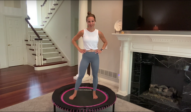 5 Min Rebounder Workout | Cool-down + Stretch thumbnail