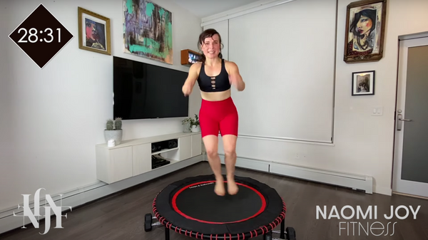 Trampoline Rebounder Workout/ Cardio / Brain Teaser Combos