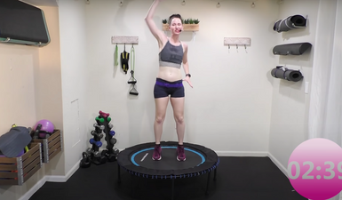 Mini trampoline beginner workout sale