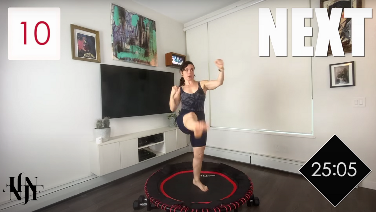 30 Min Rebounder Workout | HIIT Cardio