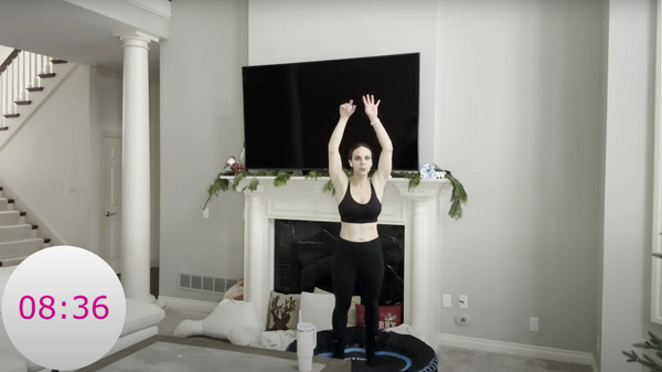 10 MOVES in 10 MINUTES REBOUNDER WORKOUT | MINI TRAMPOLINE
