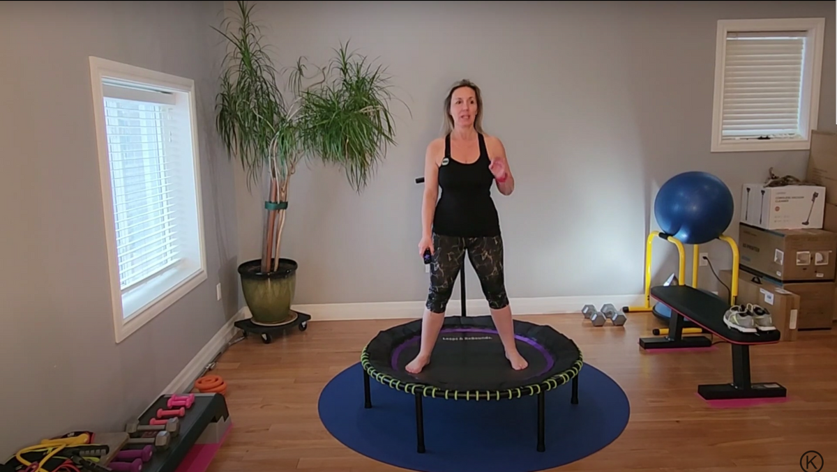 Beginners+ Rev Up Your Metabolism with This 10 Minute Rebounder Abs Circuit