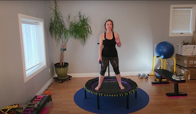 Beginners+ Rev Up Your Metabolism with This 10 Minute Rebounder Abs Circuit thumbnail