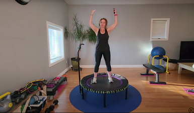Get Your Heart Pumping with this 20-Minute Cardio Rebounder Routine thumbnail