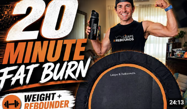 20-Min Full Body Rebounder Workout (Weights + Fat Burn) thumbnail