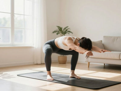 Beginner doing a full body workout at home.