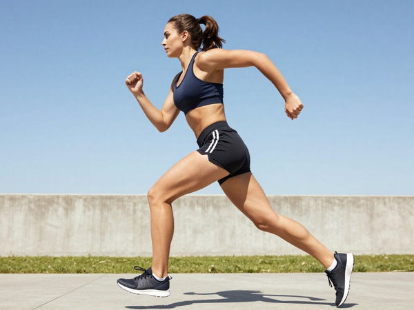 Person doing cardio exercise for weight loss.