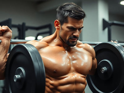 Person lifting heavy weights in a gym.