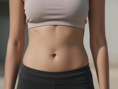 Flat stomach after losing belly fat naturally.