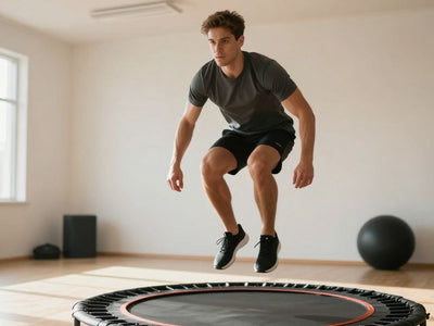 Person rebounding for weight loss