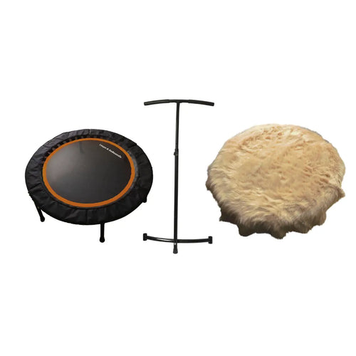 Orange Rebounder Stability bar and plush tan mat cover