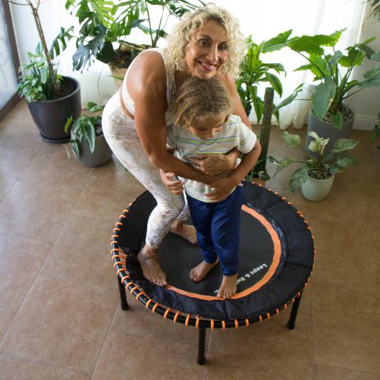 Customer review photo β rebounder in home gym