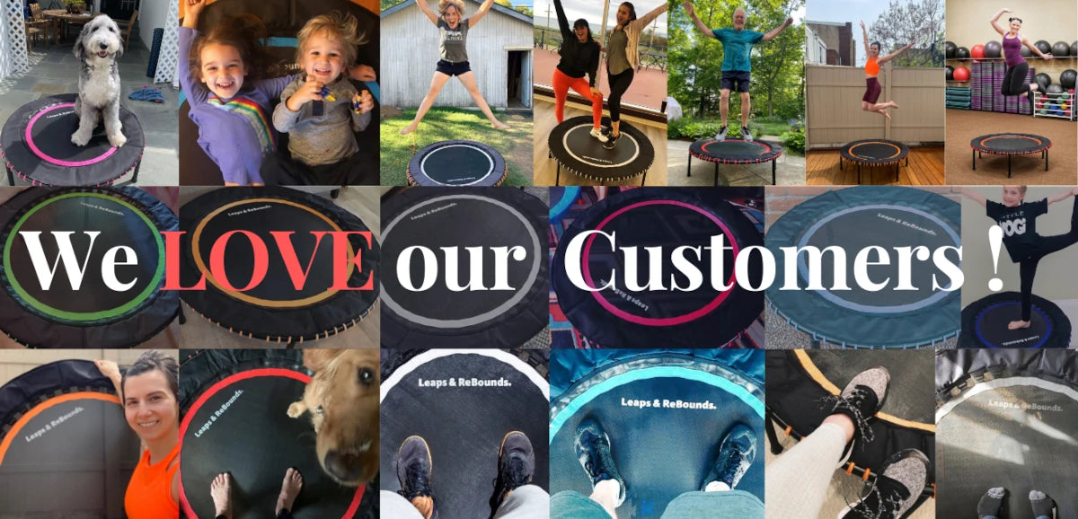 Collage of happy customer photos.