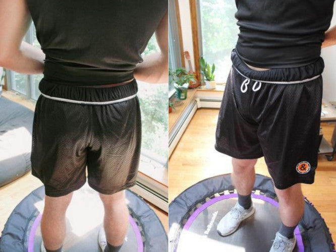 Leaps and Rebounds Mens Shorts | Mini Trampolines and Fitness Rebounders